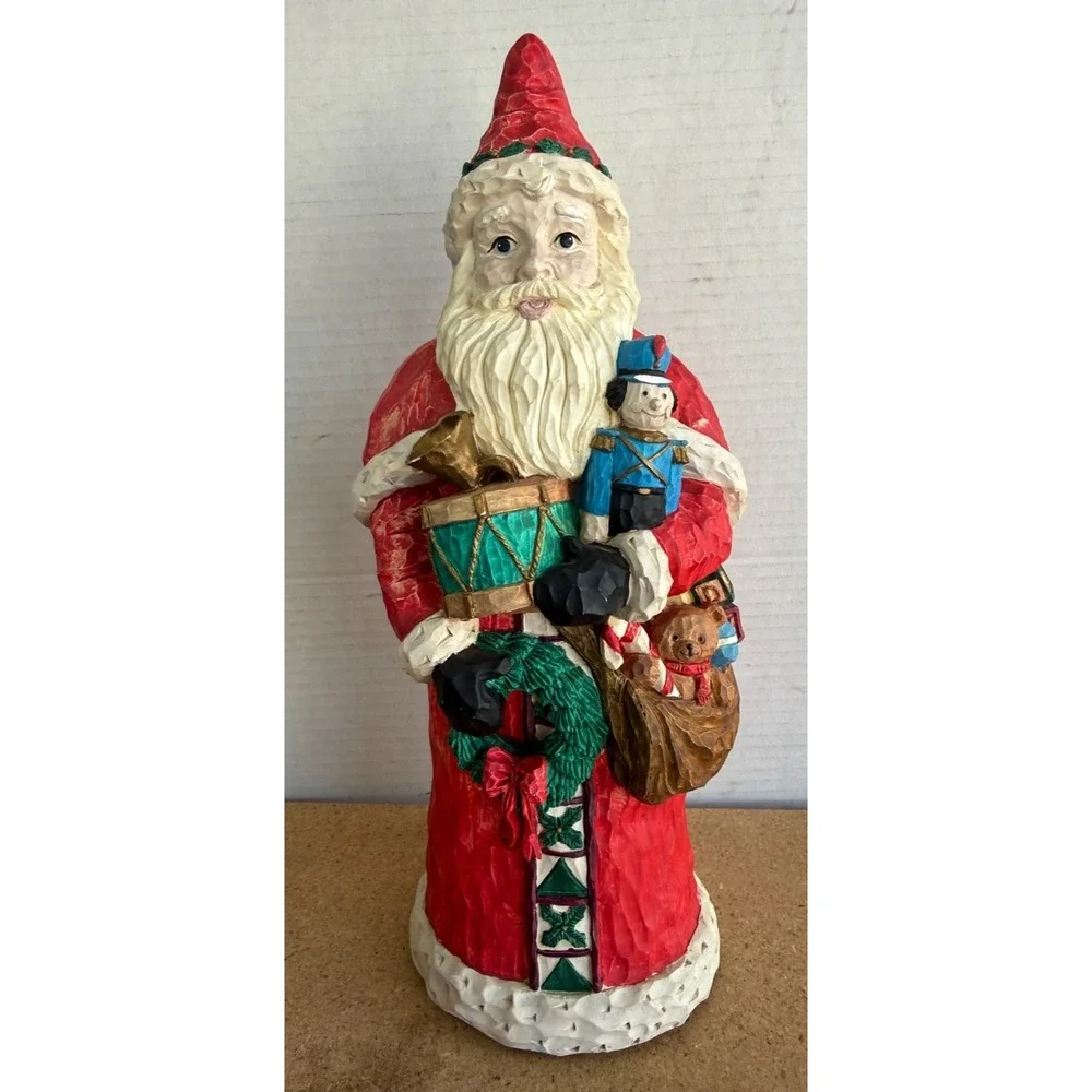 VTG San‎ Francisco Music Box Company Santa Claus Figurine Musical Wind Up Decor